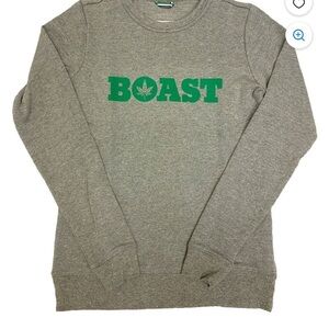 Boast Heather Gray Sweatshirt unisex size XL